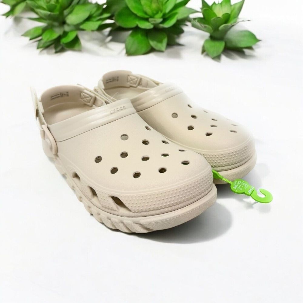 Crocs Duet Max‎ Clog Crocs Adults' Duet Max II Clogs Beige M8/W10 Comfort